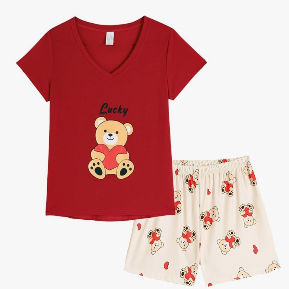 Woman’s Teddy Bear Pajama Set